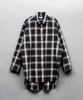 【Italian Dead Stock Fabric】Prime-Over Long Length Shirt Coat