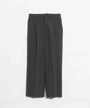 [SALE] DOUBLE-CLOTH ONE-TUCK WIDE PANTS