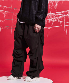 【24AW PRE-ORDER】Prime-Wide Random Tucks Parachute Pants