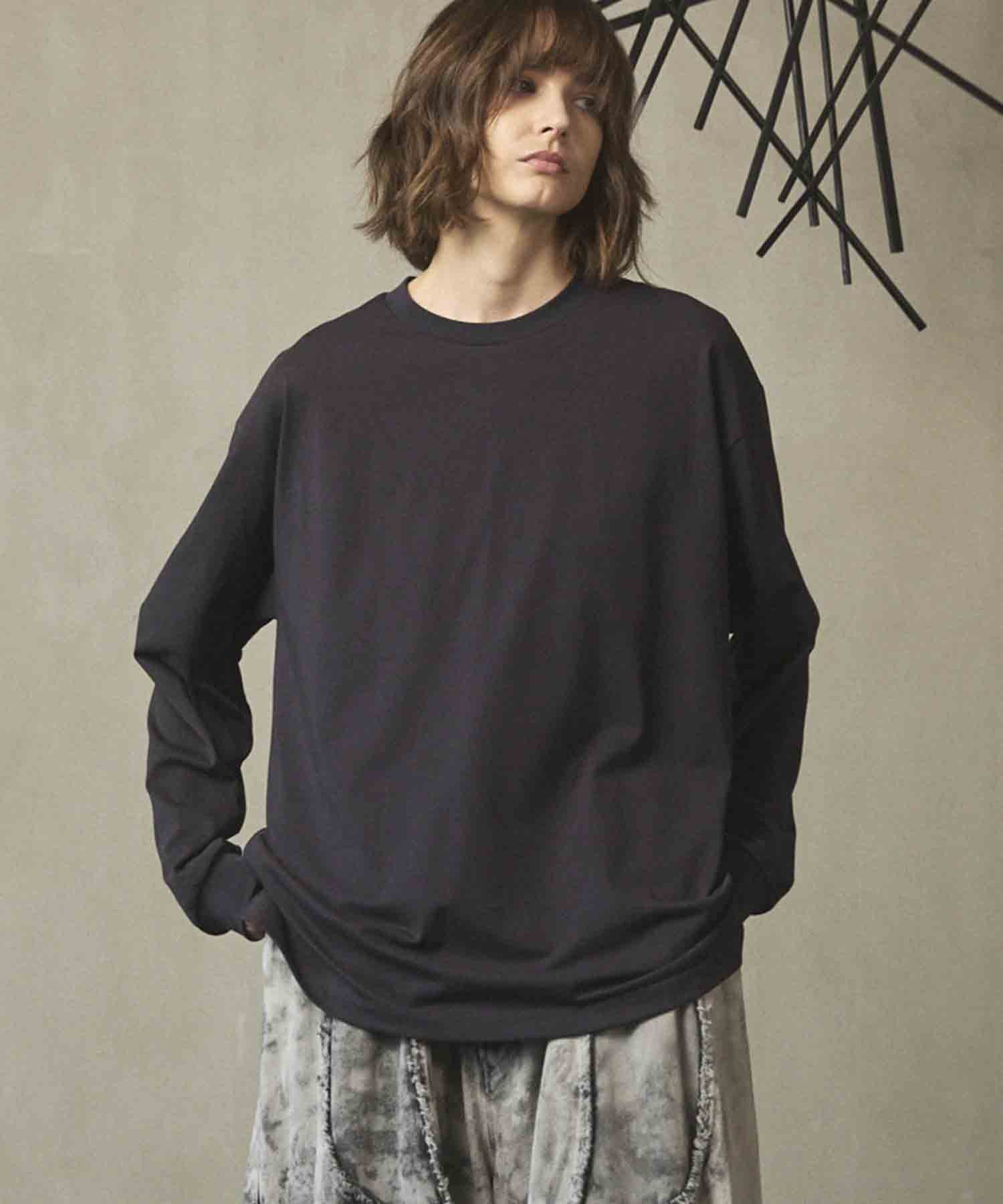 Artist Graphical Embroidery Prime-Over Crew Neck Long Sleeve T-Shirt