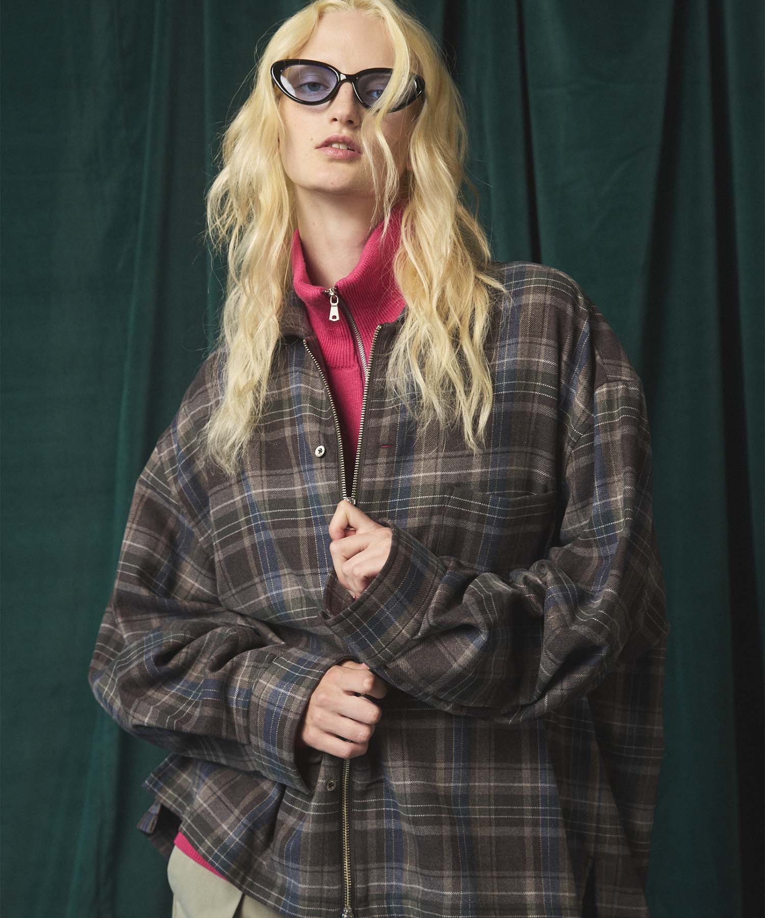 [Sales open at 12:00 on Saturday, September 13th] [Italian Dead Stock Fabric] Prime-Over 2way Zip Shirts