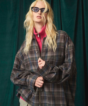 [Sales open at 12:00 on Saturday, September 13th] [Italian Dead Stock Fabric] Prime-Over 2way Zip Shirts