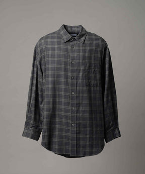 [意大利死库织物] Prime-Over常规衣领衬衫外套