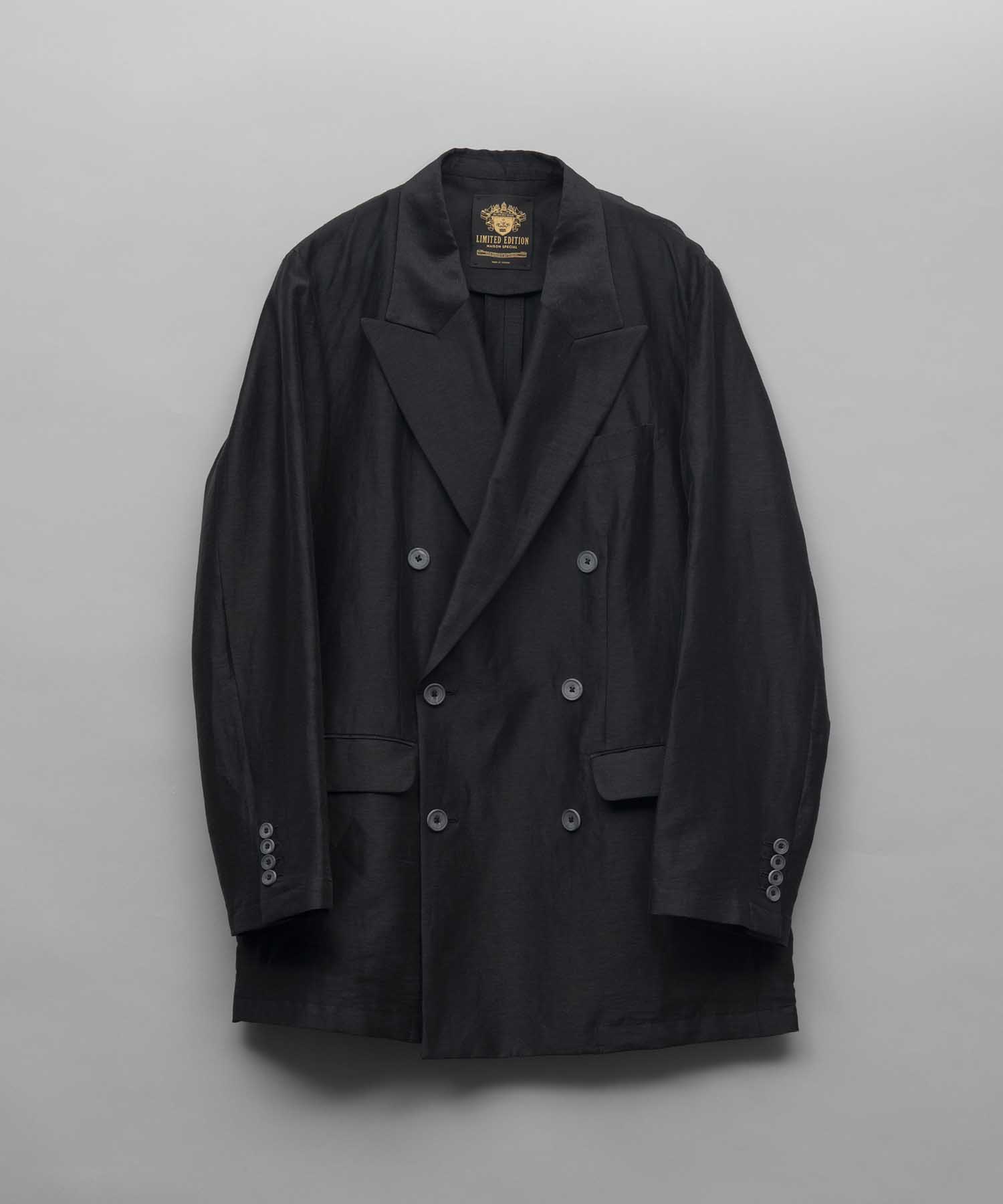 [Limited Edition] Dress-Over Peaked Lapel Double Tailored Jacket