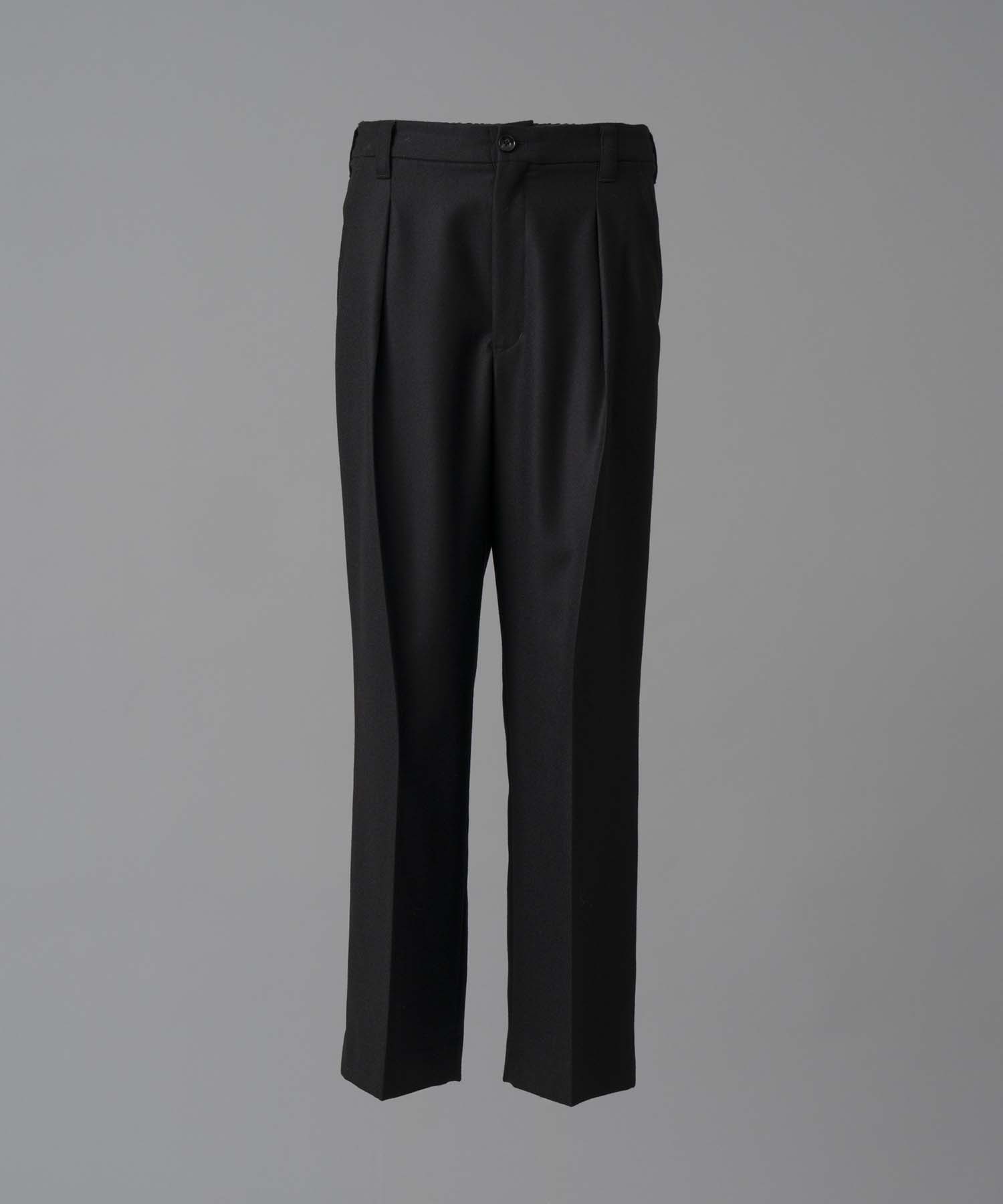 [Italian Dead Stock Fabric] ONE-TUCK WIDE PANTS (Copy)