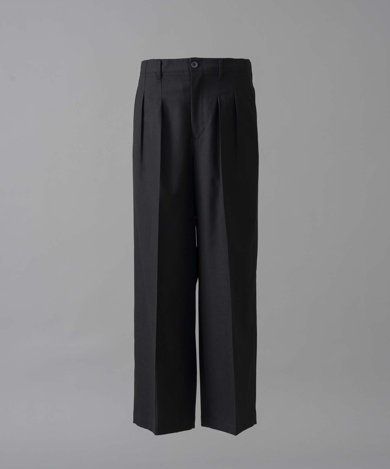 [Italian Dead Stock Fabric] TW-Tuck Wide Pants