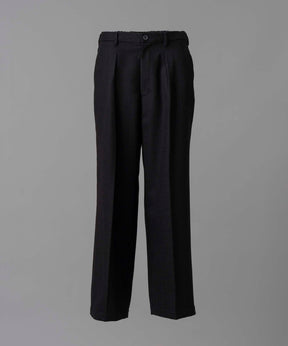 【Italian Dead Stock Fabric】One-Tuck Wide Pants