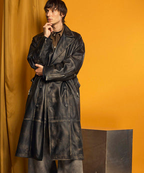 【24AW PRE-ORDER】Sheep Leather Prime-Over Ulster Coat