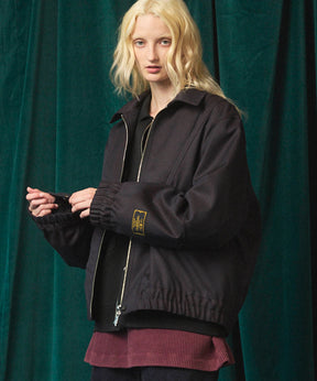 4 Colors Chambray Washable Wool Prime-Over Blouson