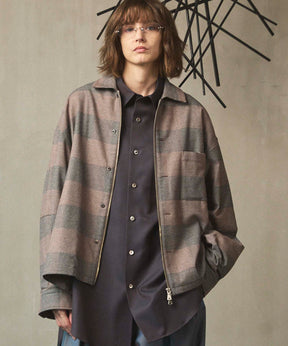 [Sales open at 12:00 on Saturday, September 13th] [Italian Dead Stock Fabric] Prime-Over 2way Zip Shirts