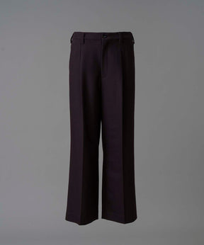 【Italian Dead Stock Fabric】One-Tuck Wide Pants