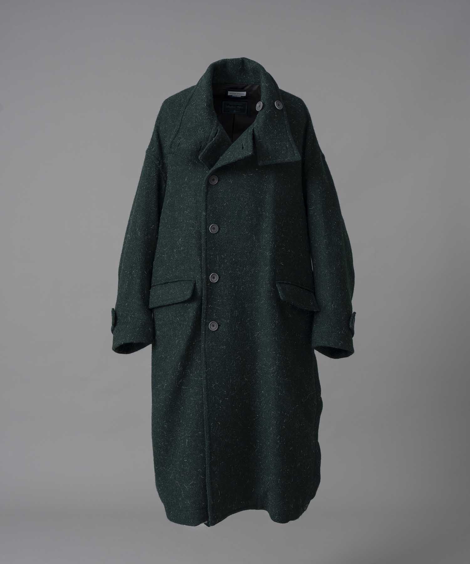 [9/27 (Fri) 12:00 Sales Start] [Italian Dead Stock Fabric] Prime-Over Stand Collar Coat