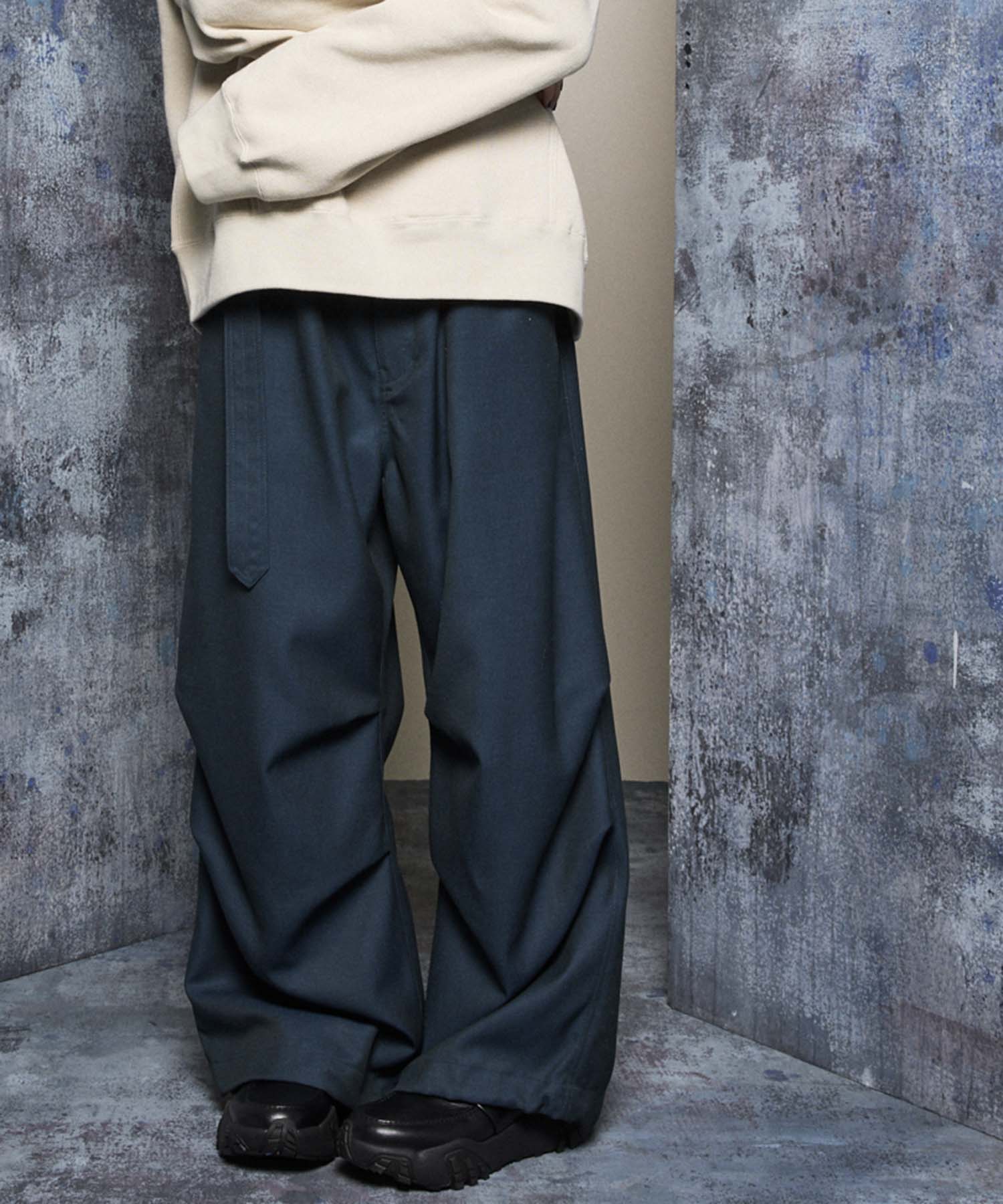 4 Colors Chambray Washable Wool Prime-Wide Snow Pants