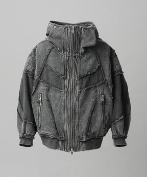 Different Material Docking Prime-Over Military Blouson