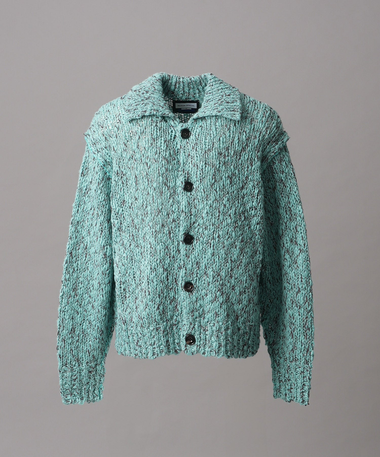 [25AW PRE-ORDER] Fade Yarn Prime-Over Full Zip Knit