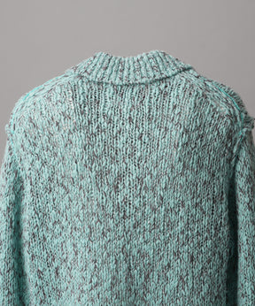 [25AW PRE-ORDER] Fade Yarn Prime-Over Full Zip Knit