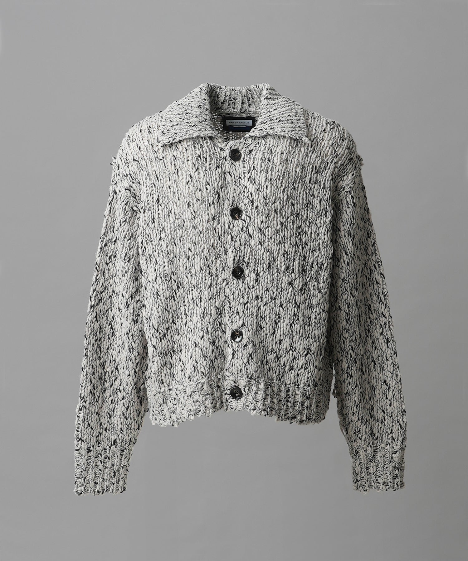 [25AW PRE-ORDER] Fade Yarn Prime-Over Full Zip Knit