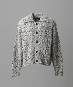 [25AW PRE-ORDER] Fade Yarn Prime-Over Full Zip Knit