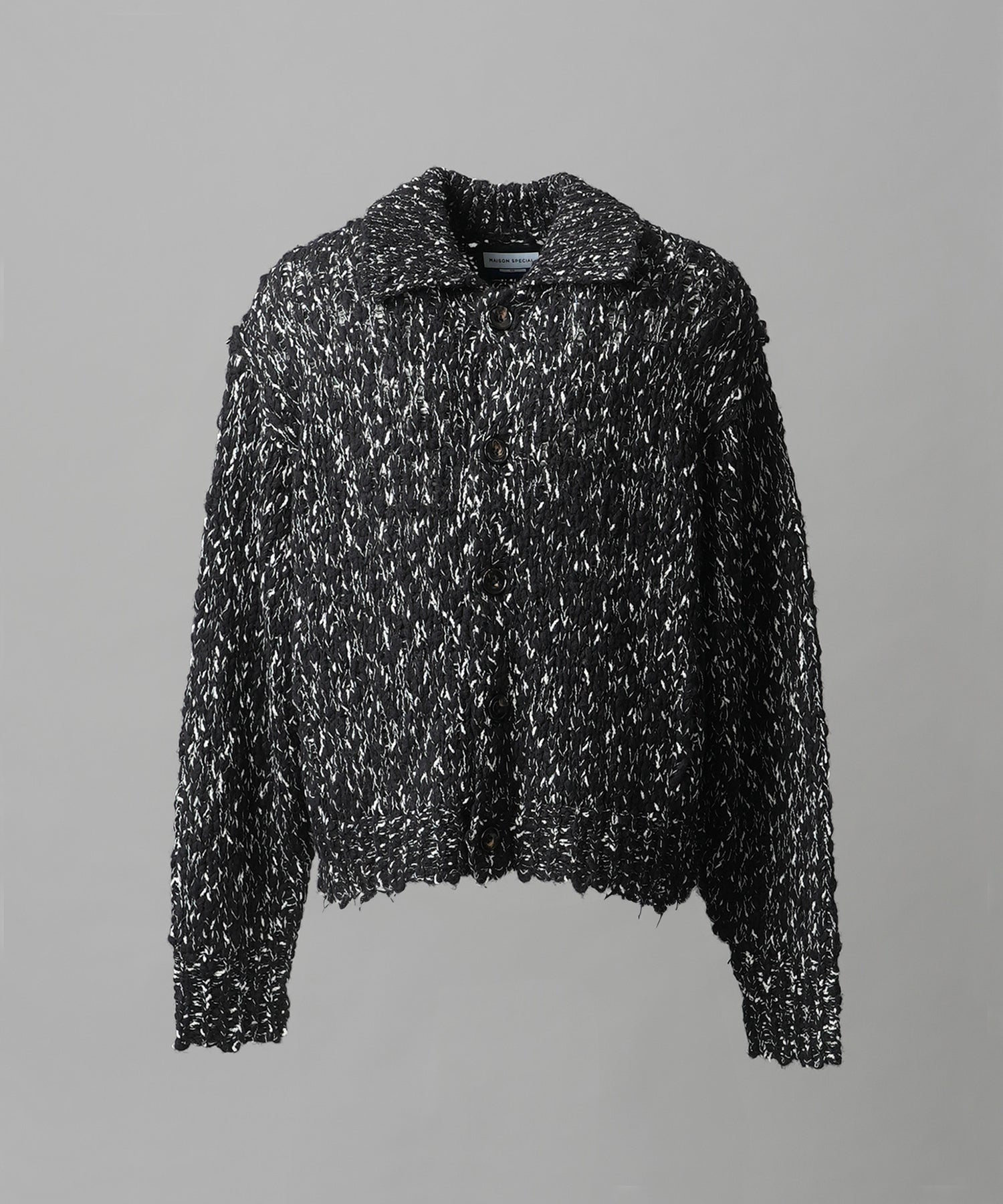 [25AW PRE-ORDER] Fade Yarn Prime-Over Full Zip Knit