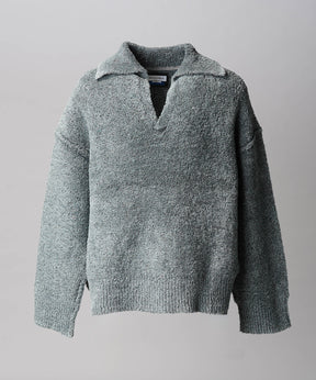 Gradation Short Length Prime-Over V-Neck Knit Pullover