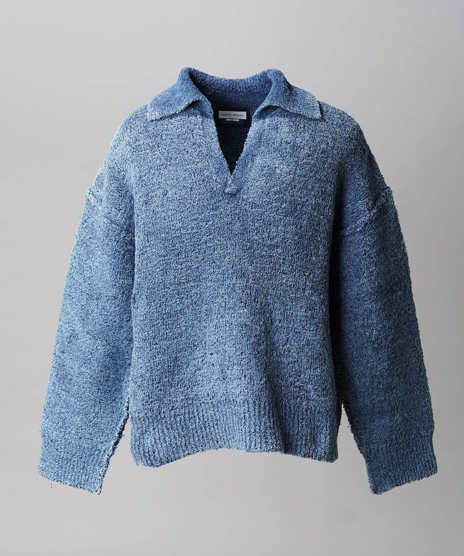 Gradation Short Length Prime-Over V-Neck Knit Pullover