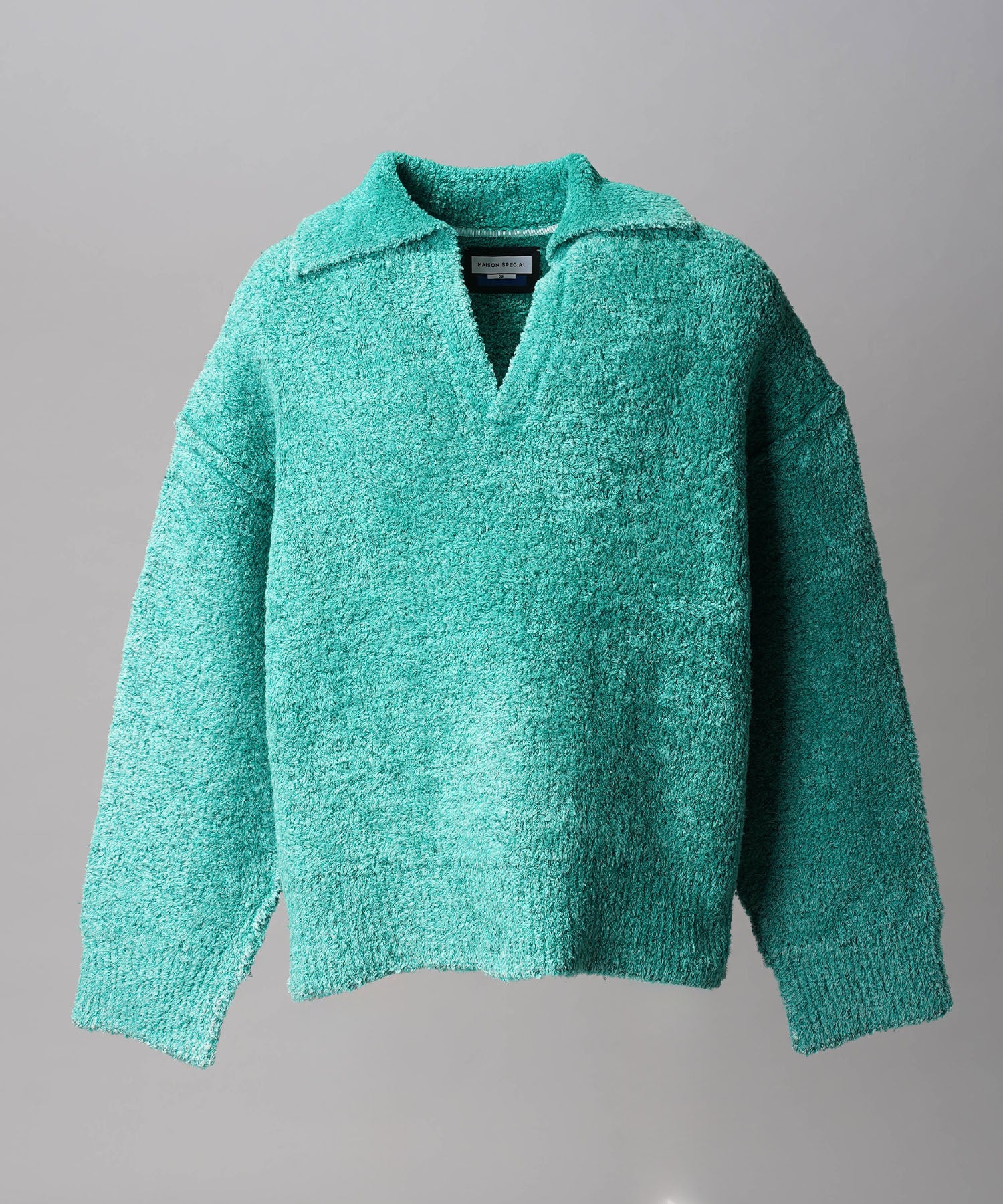 Gradation Short Length Prime-Over V-Neck Knit Pullover