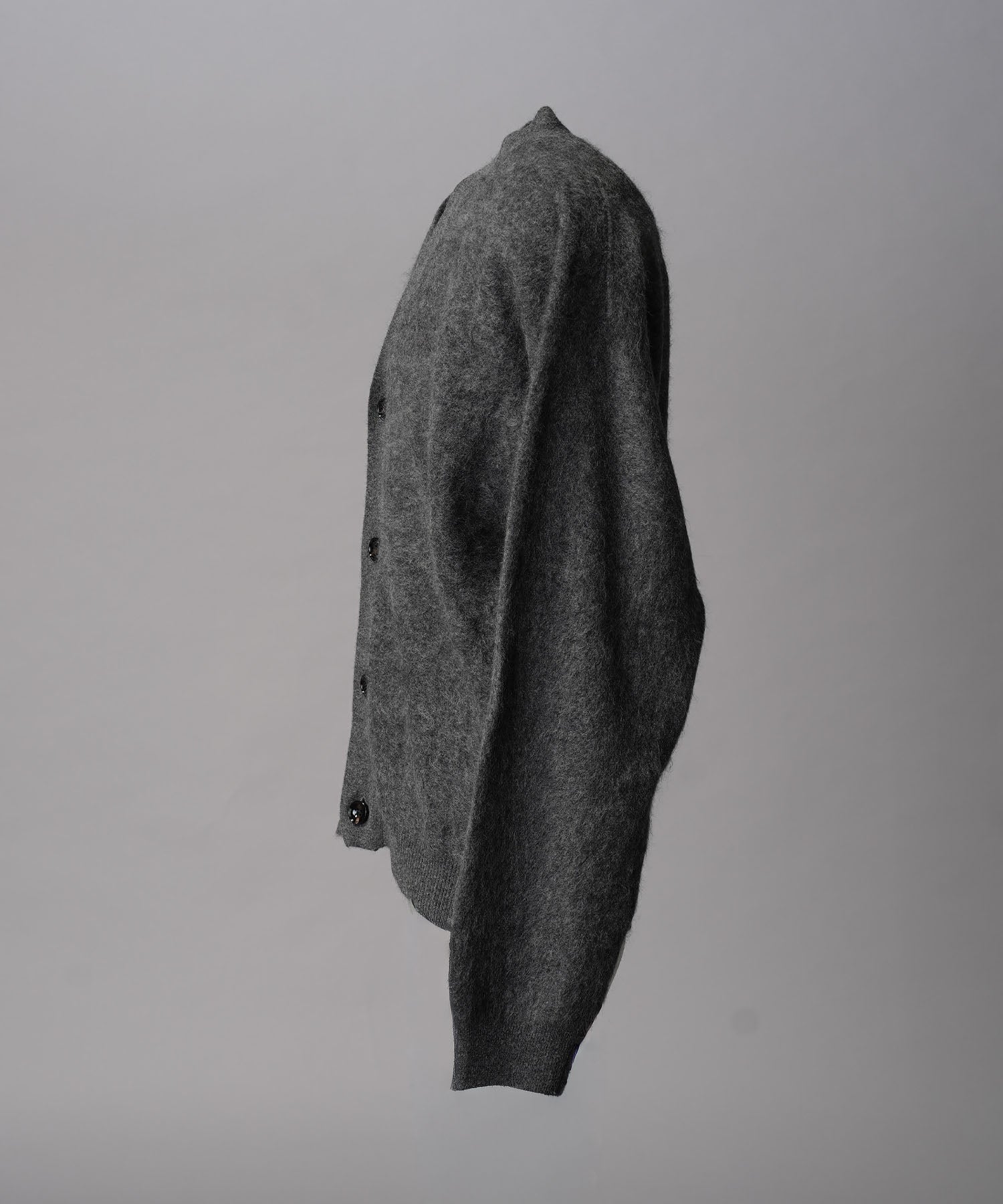 Super140 Brushed Extra Fine Merino Wool V-neck Cardigan