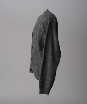 Super140 Brushed Extra Fine Merino Wool V-neck Cardigan