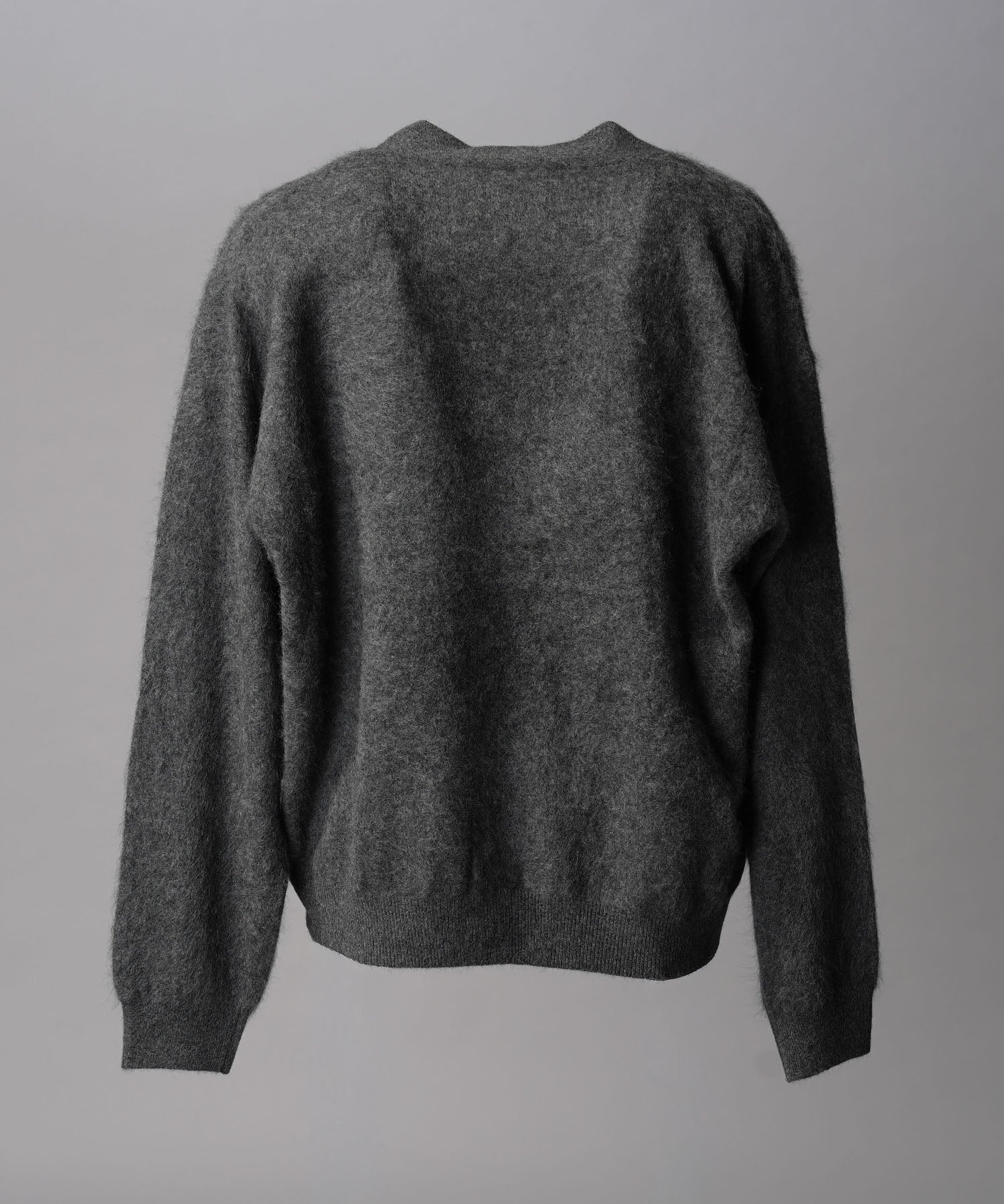 Super140 Brushed Extra Fine Merino Wool V-neck Cardigan