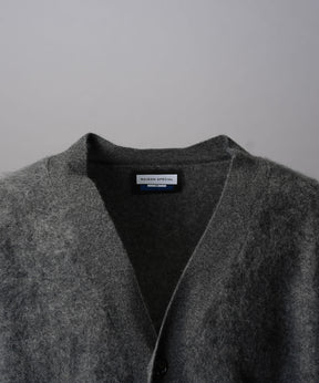 Super140 Brushed Extra Fine Merino Wool V-neck Cardigan