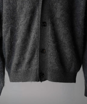 Super140 Brushed Extra Fine Merino Wool V-neck Cardigan