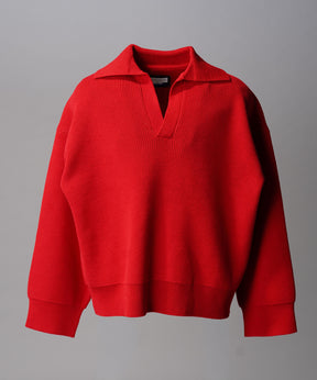 Gradation Short Length Prime-Over V-Neck Knit Pullover