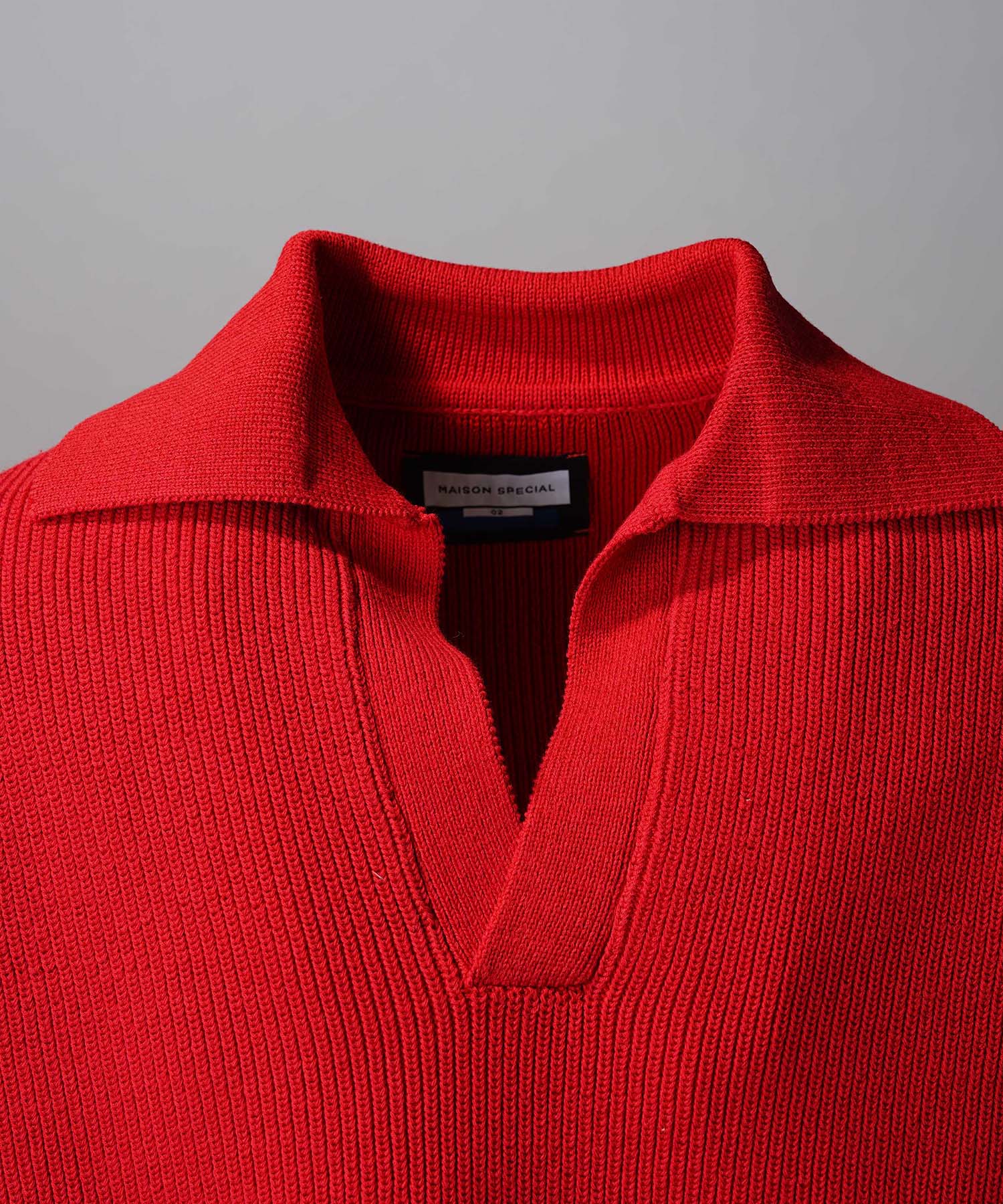 Gradation Short Length Prime-Over V-Neck Knit Pullover