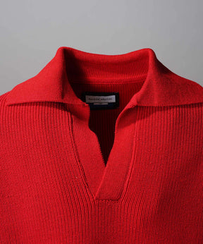 Gradation Short Length Prime-Over V-Neck Knit Pullover