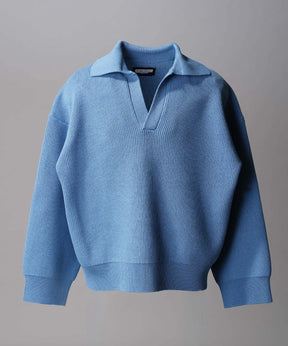 Gradation Short Length Prime-Over V-Neck Knit Pullover