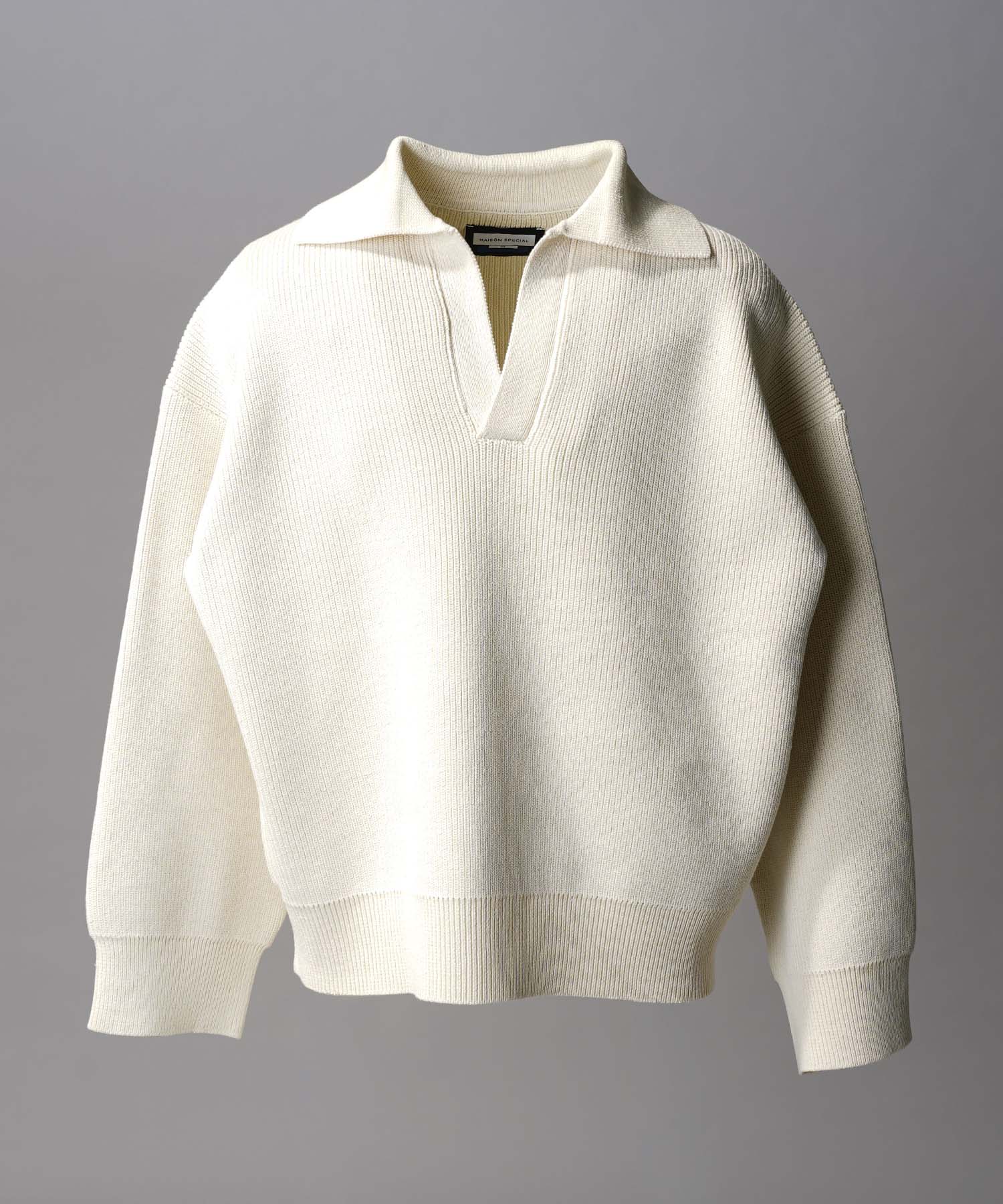 Gradation Short Length Prime-Over V-Neck Knit Pullover