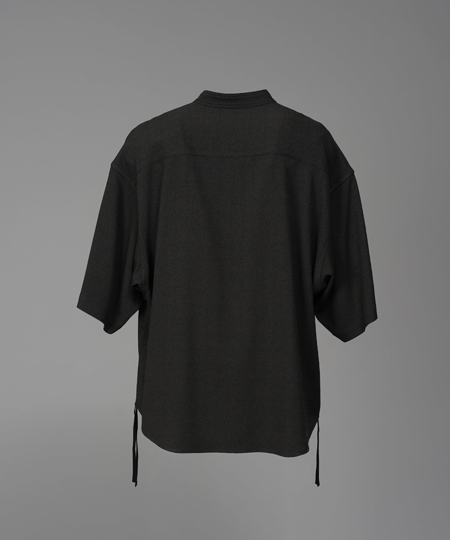 Dryamundsen KIMONO V-collar Prime-Over Side Gathers Short Sleeve Shirt