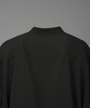 Dryamundsen KIMONO V-collar Prime-Over Side Gathers Short Sleeve Shirt