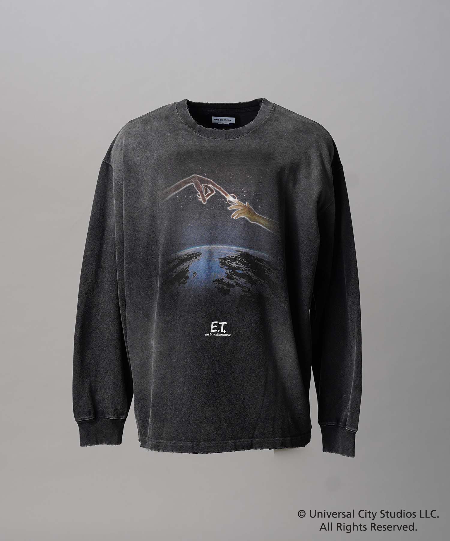 【MOVIE SERIES】「E.T.」- Finger - Prime-Over Crew Neck  Long Sleeve T-Shirt