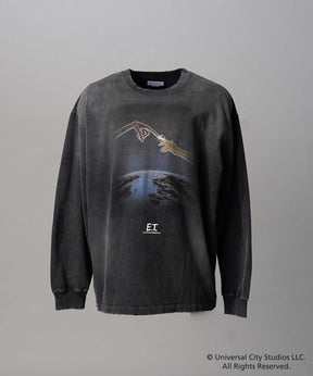 【MOVIE SERIES】「E.T.」- Finger - Prime-Over Crew Neck  Long Sleeve T-Shirt