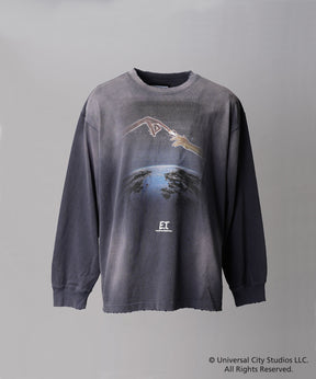 【MOVIE SERIES】「E.T.」- Finger - Prime-Over Crew Neck  Long Sleeve T-Shirt
