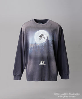 【MOVIE SERIES】「E.T.」- Moon&Bicycle - Prime-Over Crew Neck  Long Sleeve T-Shirt