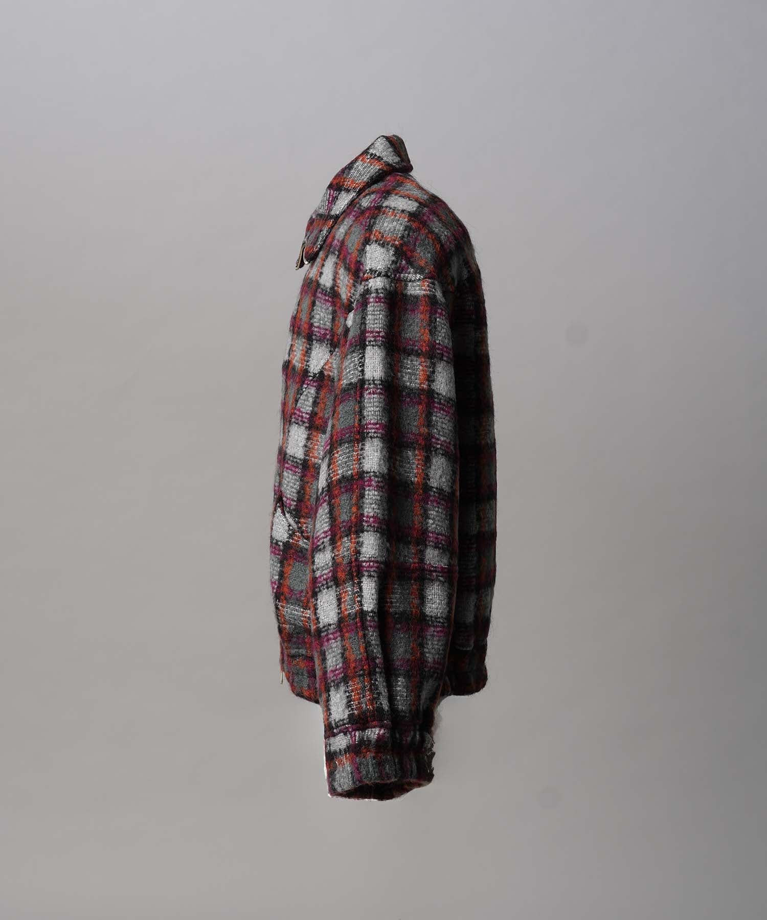 [Italian Dead Stock Fabric] Prime-Over Switching Stand Blouson