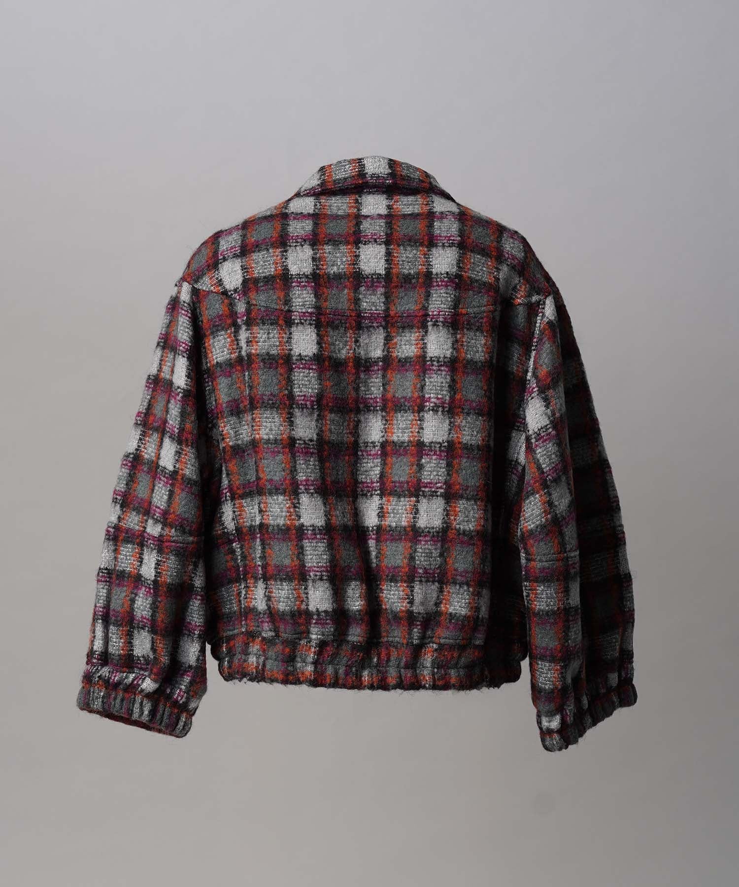 [Italian Dead Stock Fabric] Prime-Over Switching Stand Blouson