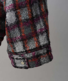 [Italian Dead Stock Fabric] Prime-Over Switching Stand Blouson