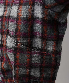 [Italian Dead Stock Fabric] Prime-Over Switching Stand Blouson