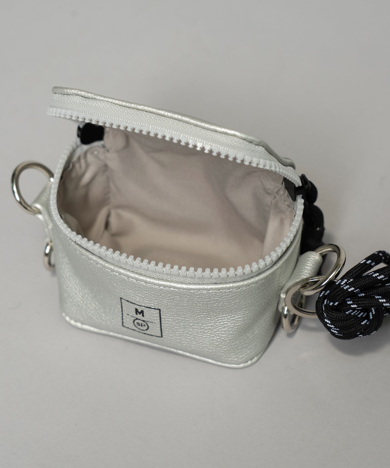Aluminum Bonded Leather Shoulder Bag