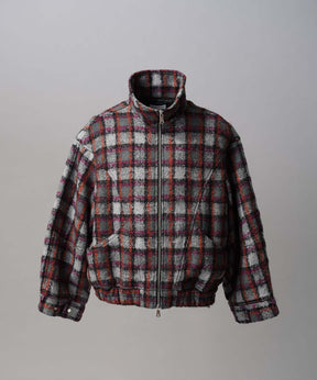 [Italian Dead Stock Fabric] Prime-Over Switching Stand Blouson