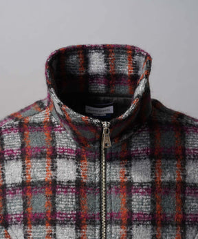 [Italian Dead Stock Fabric] Prime-Over Switching Stand Blouson