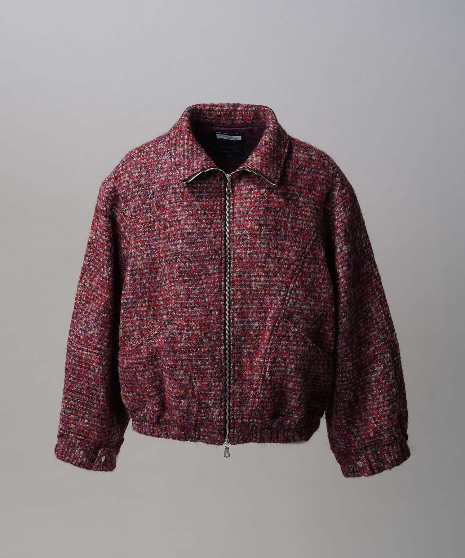 [Italian Dead Stock Fabric] Prime-Over Switching Stand Blouson